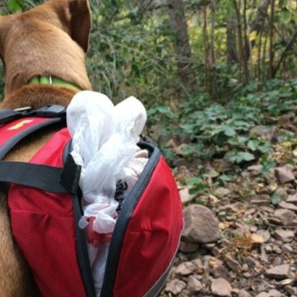 MOUNTAINSMITH K-9 DOG PACK ADJUSTIBLE BACK AND CHEST HARNESSES ERGONOMIC - Picture 2 of 5